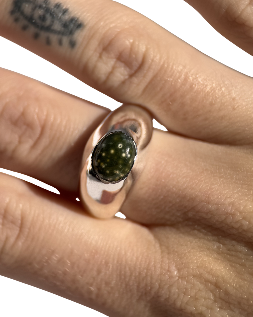 Ocean jasper ring