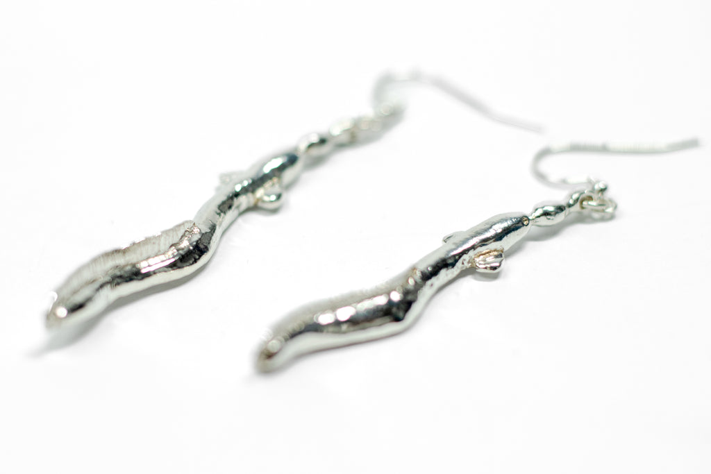 Eel earrings