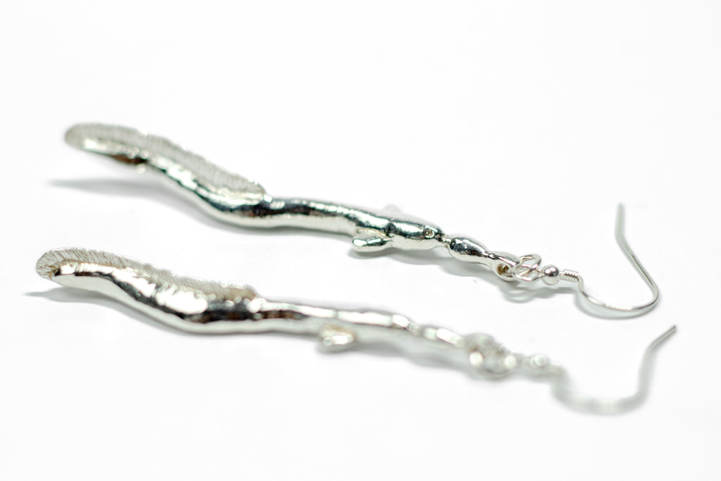 Eel earrings