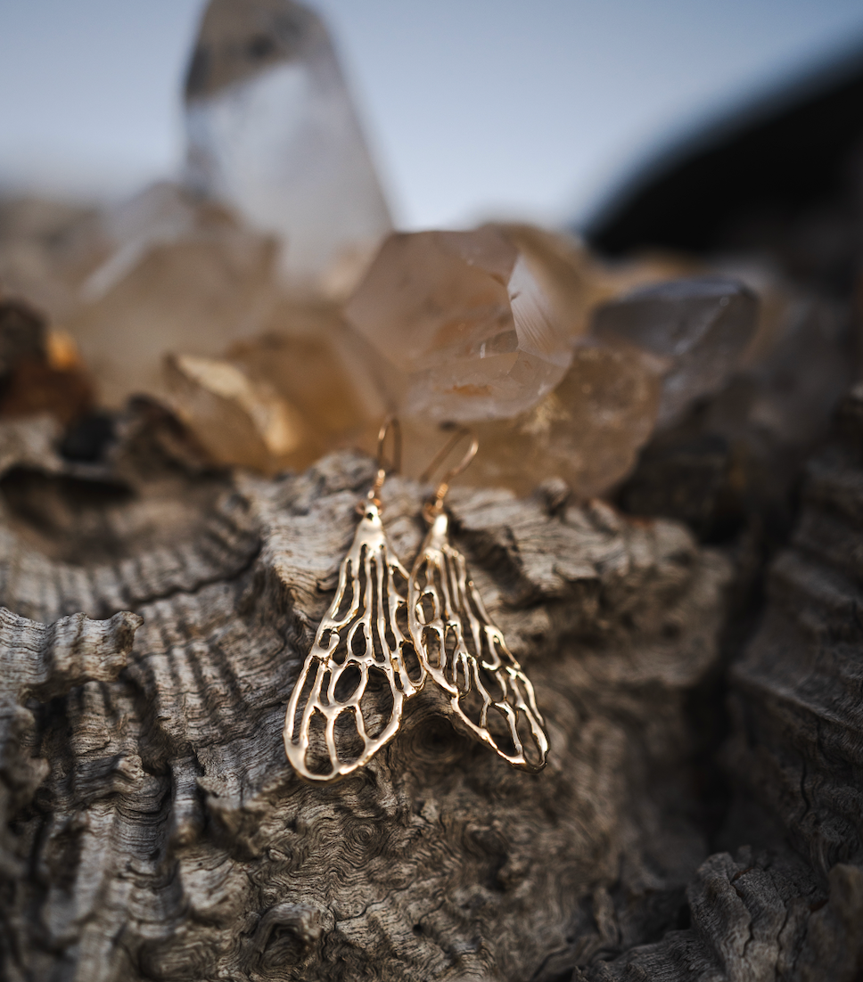Honey bee earrings