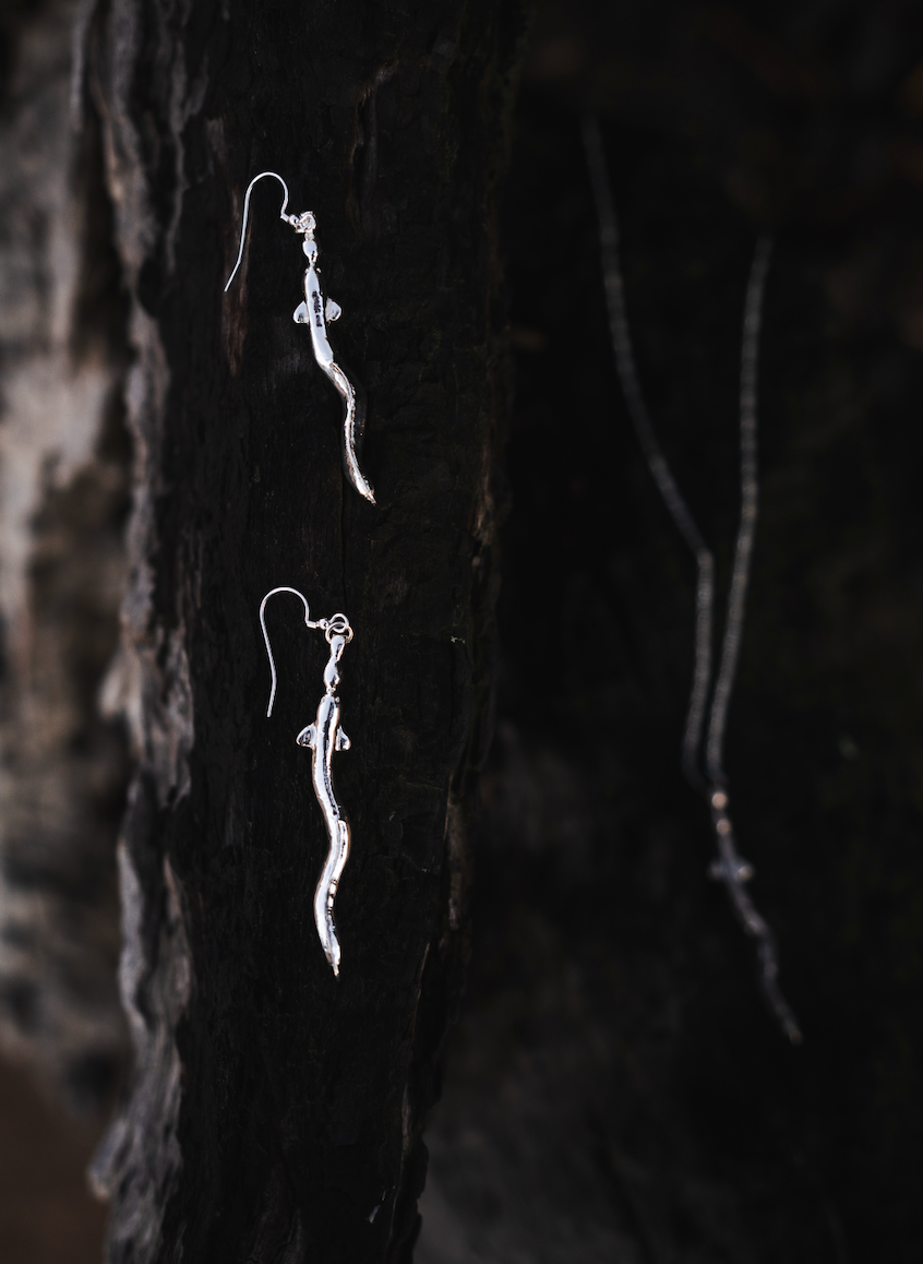 Eel earrings