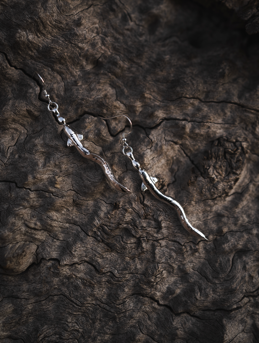 Eel earrings